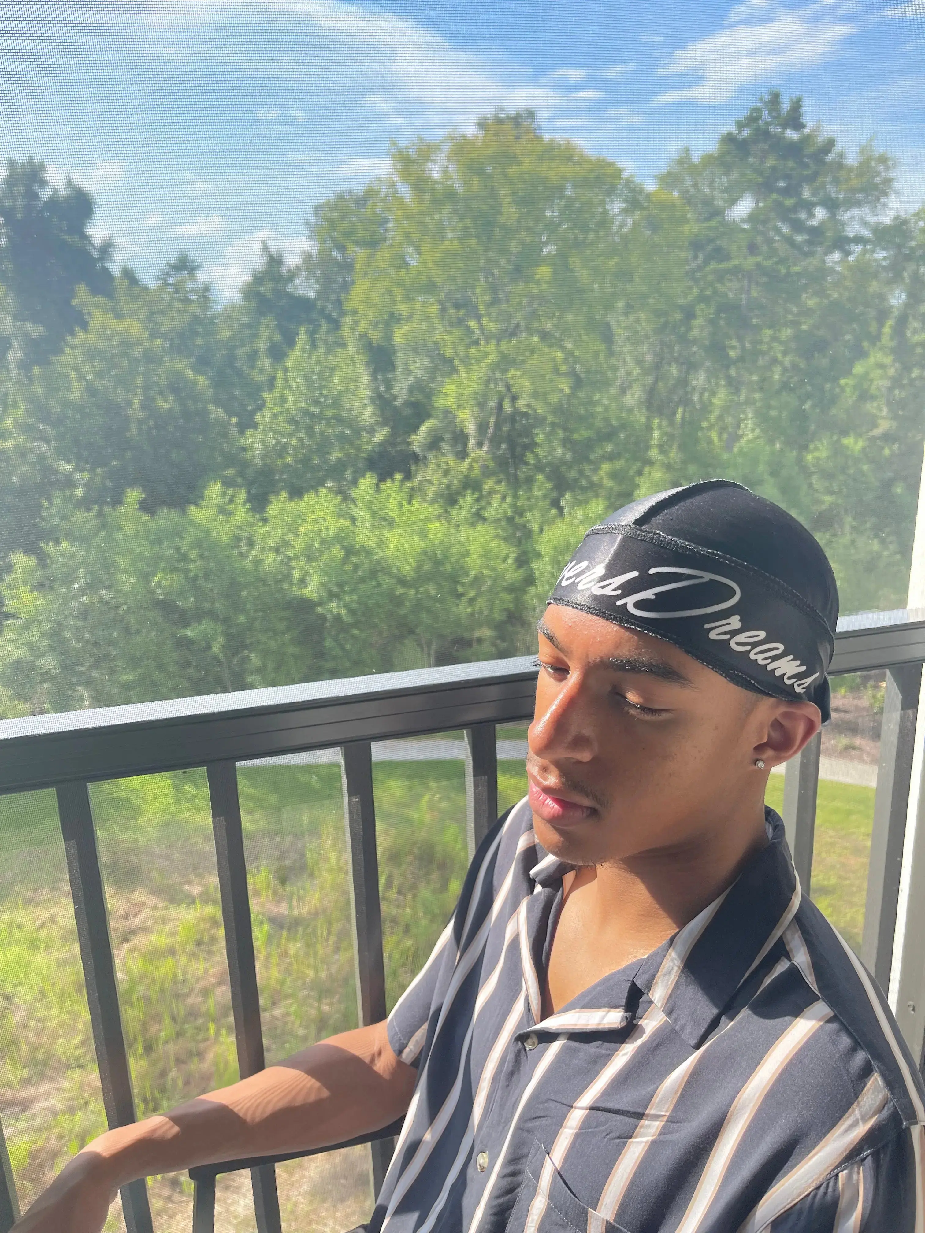 360 Wave Black Silky Durag - Wave Durag