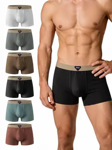 【Father's Gift】Men's Sports Boxer Briefs Set (4/6 Pcs) - Menswear Male Ultra-Soft Stretch Nylon Fabric, Medium Elasticity, Multiple Colors, Sizes L-3XL, Cooling Comfortable Breathable All-Day Casual Underwear