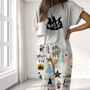"Broadway-Musical" "Hamilton" Pajama Set For Women – Premium Satin, Relaxed Fit – Viral Sleepwear, Trending Comfy Look, Cute Outfits
