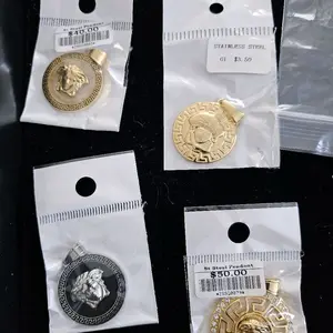 Stainless Steel Pendants - Gold and Silver Colors Available, Price Details Not Specified