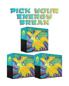 **READ DESCRIPTION** Break 146: (3) Ascended Heroes ETB Pick Your Energy Cards Grass Water Fire Electric Fighting Dark Psychic Steel