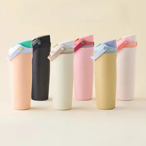 Owalaa 30oz Stainless Steel Water Bottle with Dual Straws - Thermal Insulated for Hot & Cold, Emergency Prep Essential, Blizzard-Ready Cup