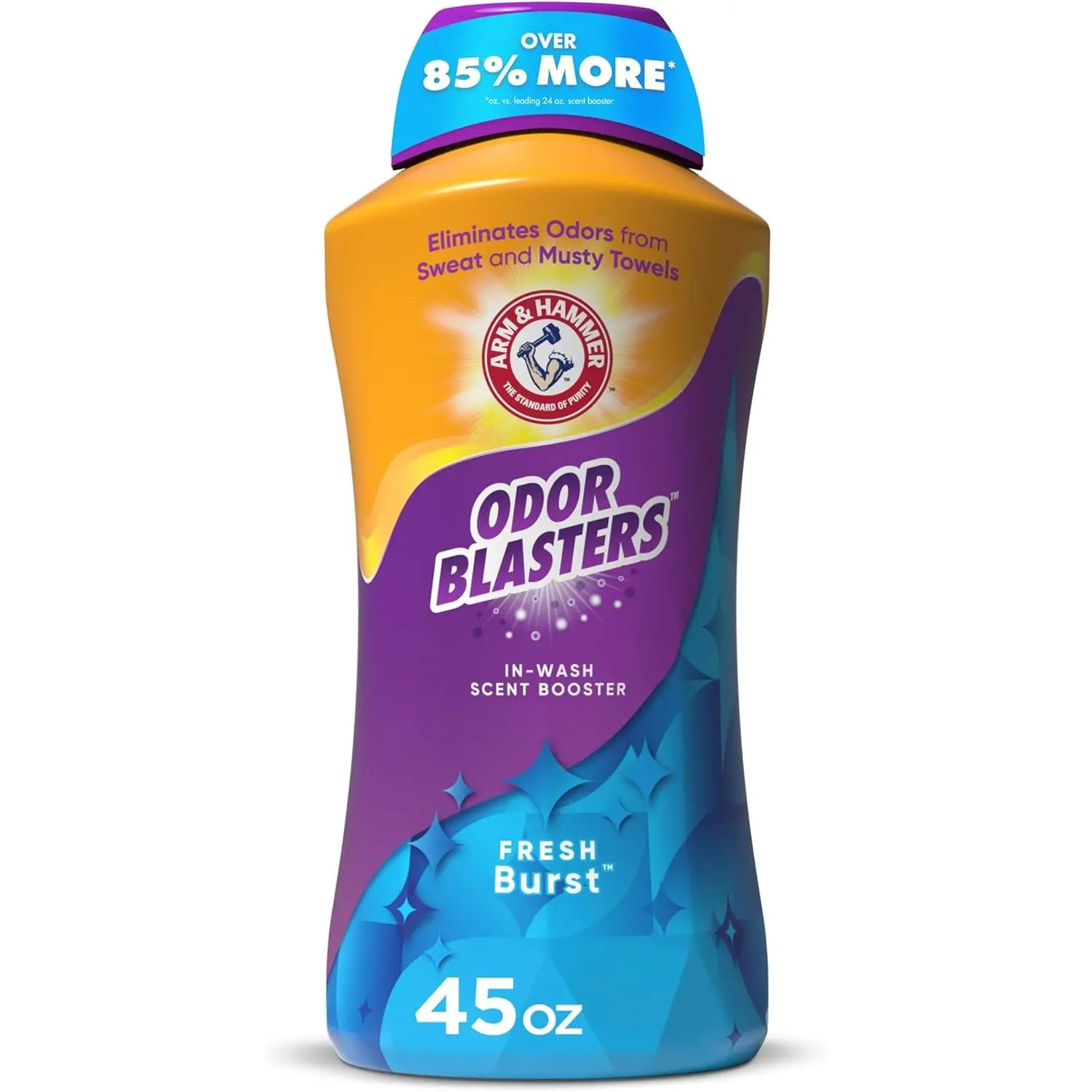 ARM & HAMMER Odor Blasters In-Wash Scent Booster, Laundry Scent Booster Fresh Burst Scent, 45 Oz