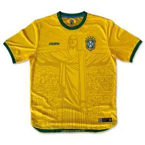 Brazil Redeemer Home Jersey 2026 – Classic Yellow Green Football Shirt – Iconic Brazil Home Kit – Premium Fan Edition Soccer Jersey