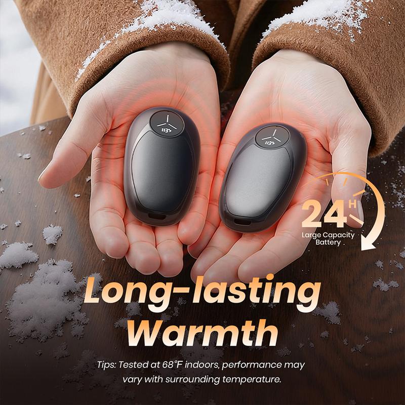 Hand Warmers Rechargeable 2 Pack Electric Hand Warmer Magnetic Ultrathin Portable for Men Women Christmas Hiking Golf Hunting Accessories