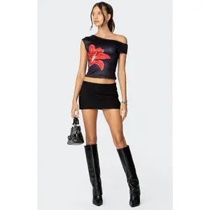 Edikted Women's Firelily Asymmetric Top