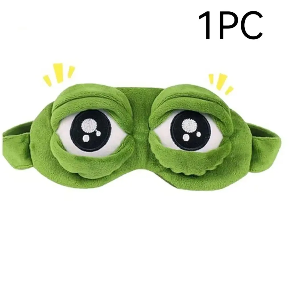 3D Funny Frog Sleep Mask, Funny Cute Animal Eye Mask for Sleeping, Soft Comfortable Lightweight Eye Mask for Kids & Adults, Blackout Sleeping Mask for Travel, Nap, Night Sleep, Sleeping Eyemask