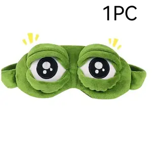 3D Funny Frog Sleep Mask, Funny Cute Animal Eye Mask for Sleeping, Soft Comfortable Lightweight Eye Mask for Kids & Adults, Blackout Sleeping Mask for Travel, Nap, Night Sleep, Sleeping Eyemask