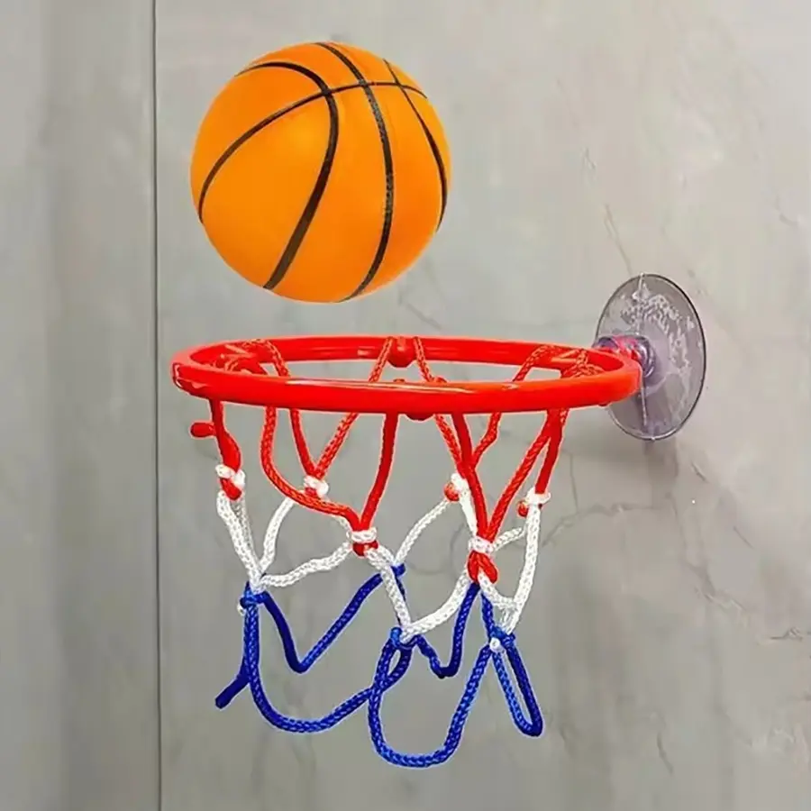 Small Basketball Set, Coordinated Wrist Solid Rubber Elastic Ball, Exercise Shooting Table Game Toy, Fun Indoor Activity