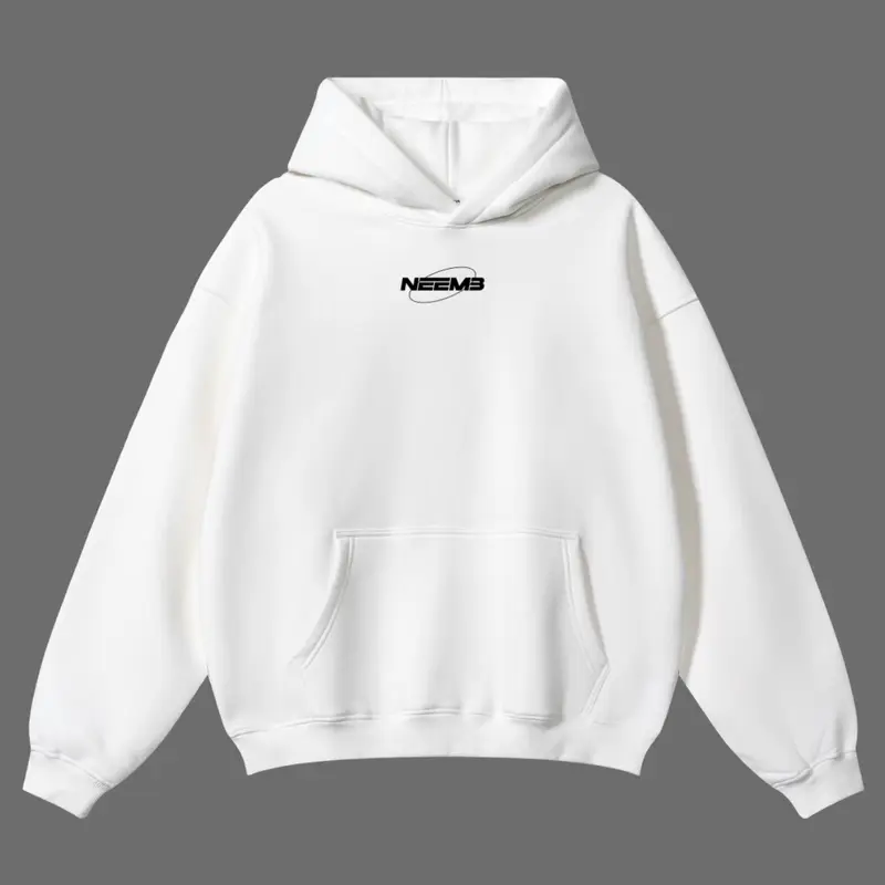 NEEMB Unisex Heavyweight Hoodie – Embroidered Logo, 320 GSM