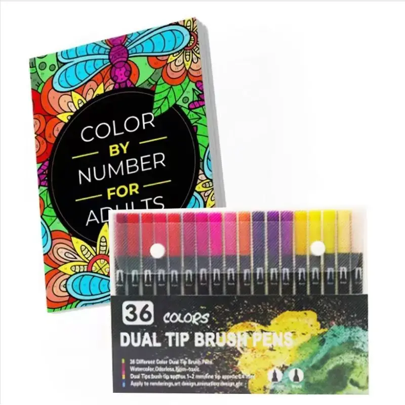 Color By Number For Adults: 75 Beautiful Pictures Designed For Fun, Adult Relaxation & Stress Relief Coloring. Features Flowers, Animals, Mandalas, Nature & Landscapes. Paint Markers Set