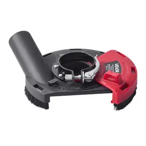 Grinding Dust Shroud for Angle Grinder, Universal 4-5 in, Surface Grinder Dust Shroud with 6 Clamping Washers, Connect to Vacuum Cleaner, Suitable for Grinding Wood Concrete Wall Stone