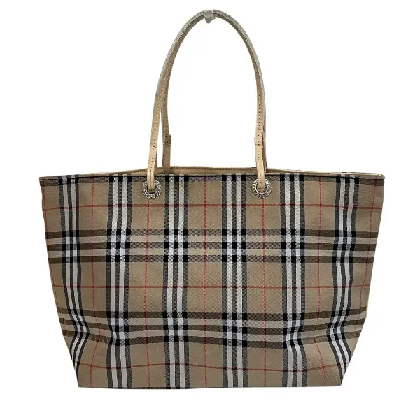 Pre-owned BURBERRY Nylon Tote Bags Leather Tote Bag