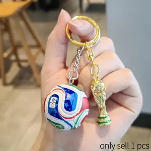 Sports Ball Keychain World Cup Soccer Keychain, Football Fan Gift, Football Lovers, Unique Collectible Accessory, Perfect for Fans