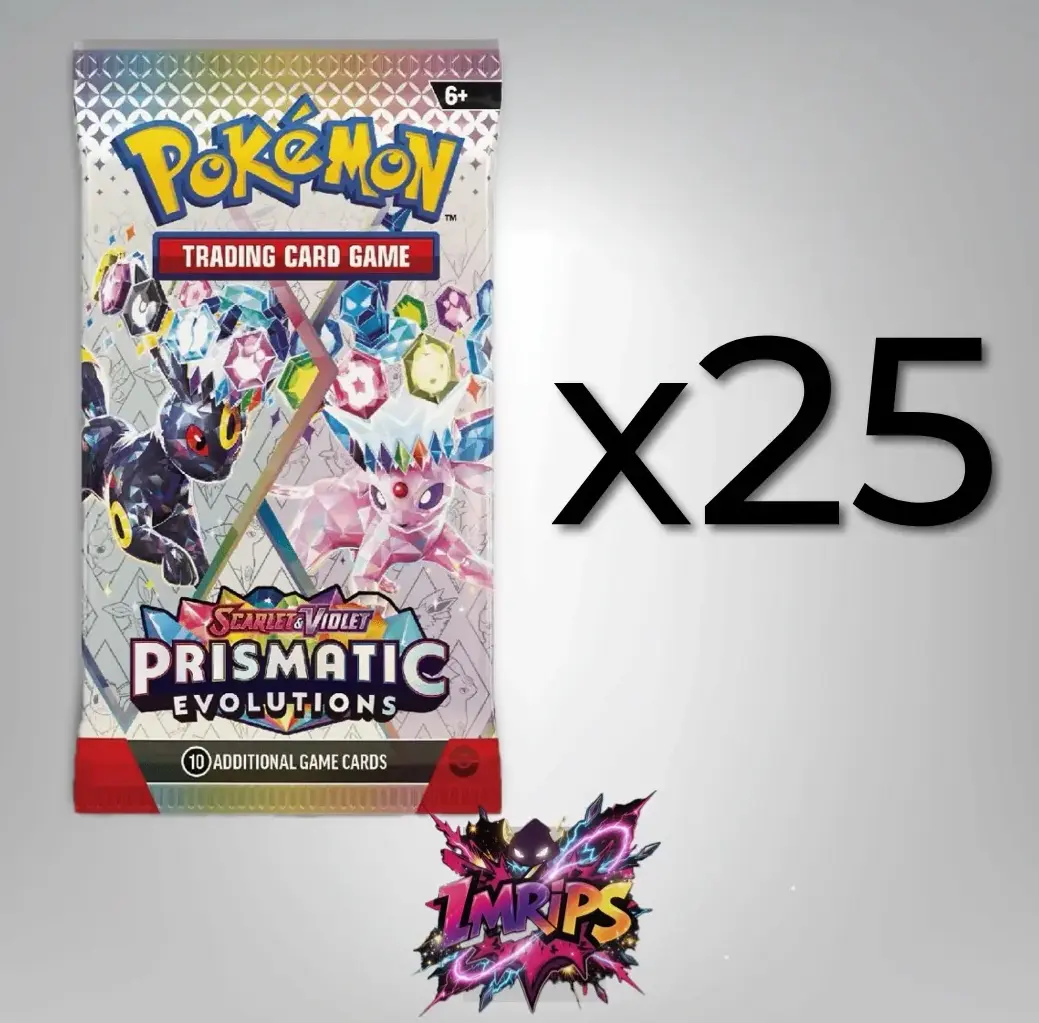Prismatic Evolutions 25 Booster Packs (LIVE RIP)
