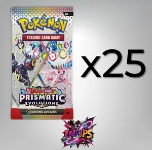Prismatic Evolutions 25 Booster Packs (LIVE RIP)