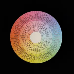 Wheel of Emotions - Thick Pulp-board Coaster 4.5in