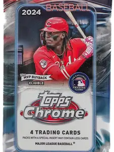 MLB Topps Chrome 2024 Baseball Blaster Pack  - 4 Cards Per Pack