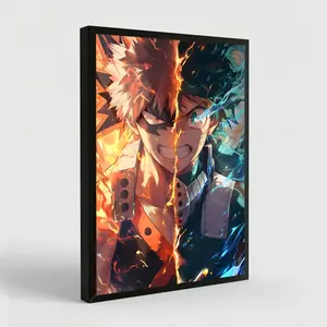 My Hero Academia Poster Wall Art Modern Anime Poster for Otaku Japanese Wall Art Anime Room Decor Eco Friendly Material Fade Resistant Waterproof UV Protected Vibrant Colors - Figure Print Pocket