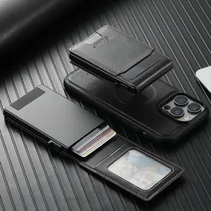 Magnetic Card Holder Card Function Multi Card Slot Wallet, Anti-drop Phone Case for Apple iPhone 13 14 15 16 17 Pro Max Plus Air Series