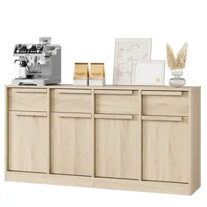 Garvee Sideboard Buffet Cabinet with Drawers, Large Coffee Table, Modern Storage Buffet Table for Kitchen, Dining Room, Living Room