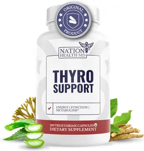 Thyro Support - Thyroid Supplement with Selenium, Bladderwrack & Zinc - Thyroid Health for Women & Men