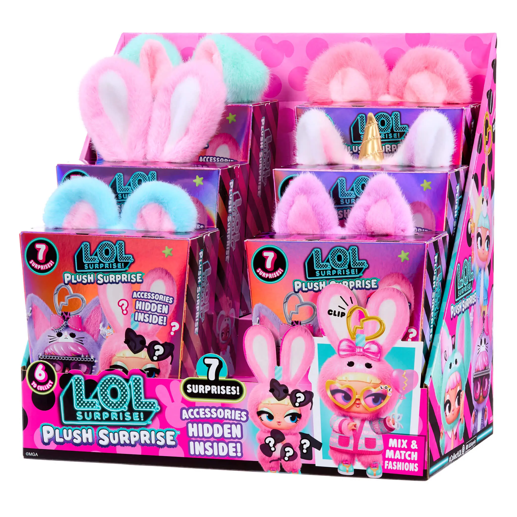 LOL Surprise Plush Surprise - Plush Characters - Includes All 6 Iconic Styles!