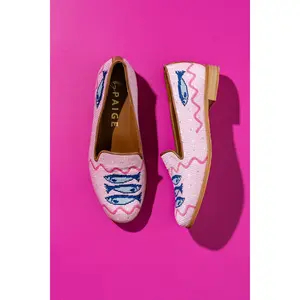 Needlepoint Loafer in Sardines