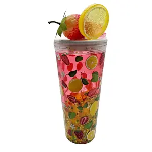 24oz Lemonade Globe Tumbler with Custom Lid - Perfect for Lemonade Lovers Stylish Functional Snow Globe Design Ideal Gift for Drink Enthusiasts - Bottle
