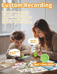 Interactive Dinosaur Talking Pen for Kids – Montessori Reading Toy with Phonics Flash Cards for Toddlers Ages 1-6, Speech Therapy & Autism Sensory Gift