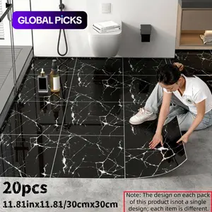 20pcs Thick Foam Self-Adhesive Wall Tiles, Easy Peel & Stick, Cleanable Cutting, Peel And Stick Decorative Wallpaper Designs, Home Decor for Living Room, Kitchen, Bedroom, Office #GLOBAL PICKS