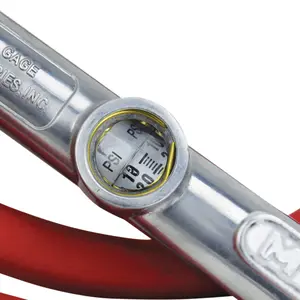 NEW & IMPROVED - Milton® Tire Inflator Gauge with Dual Head Straight Foot Air Chuck 15” Air Hose 10-160 PSI