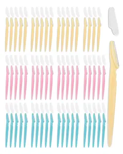 Dermaplane Razor, 60 Pcs Face Razors for Women and Men, Multipurpose Eyebrow Razor, Dermaplaning Tool for Face by MoHern Multi-Color