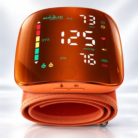 Wrist Blood Pressure Monitor with Large LED Display, Voice Broadcast, 1-Touch Operation, Automatic Power-Off, Adult Home Tracking Tool, Fits 5.3-7.6 in Wrist (Home Supplies, Party Gift Option)