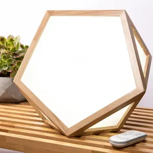 DayBright Light Therapy Lamp Full Spectrum, 10,000 LUX, UV-Free, Full Size, Adjustable Light, Happy Light, Sun Lamp- Crafted from Solid Wood