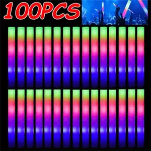 Bulk 52-Pack Colorful LED Light Up Glow Sticks for Raves&Concerts3FlashingModesGlow inDarkPartySuppliesHome Parties Fan Meetings Weddings Birthdays Halloween Gifts Plastic Pearl 48 Pcs Birthday Decorations ChristmasDecorations Halloween Home Decor Magical