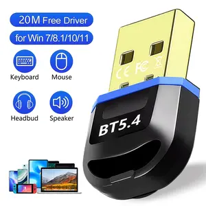 External Bluetooth Adapter 5.4 - USB Dongle for PC & Laptop, Stable & Low Latency Connection, Compatible with Various Bluetooth Devices Including Headsets, Controllers, Printers, for Multimedia, Gaming and Productivity Use