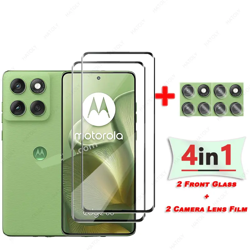 3D Edge Curved Tempered Glass For Motorola Edge 60 Glass Screen Protector For Moto Edge 60 Protective Film Camera Lens Protector