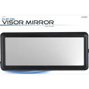 Custom Accessories  Car Sun Visor Mirror – Black Deluxe Makeup & Cosmetic Mirror, Universal Fit for Cars, Trucks & SUVs