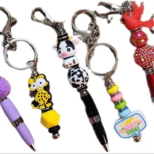 Customized Keychains Made Live Unique to the Customer with Lots of Selections Featuring Animal Charms and Colorful Beads