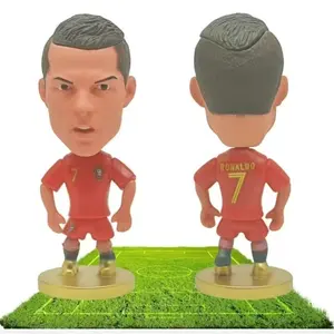 World Cup Football Star C Ronaldo Doll Figure, Collectible Soccer Player Toy, Perfect Gift for Fans, High-Quality PVC Material