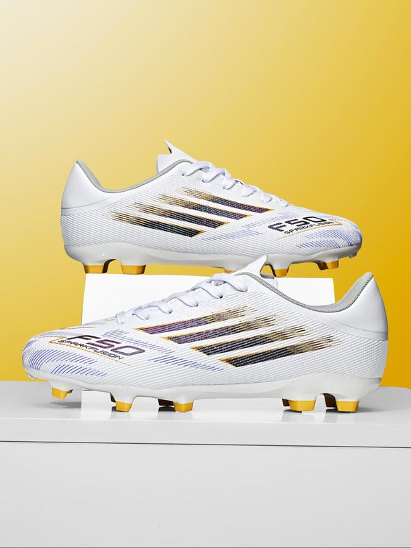 Unisex's Ombre Pink High Top Football Shoes, Breathable Comfortable Football Cleats, Football Training Shoes for All Seasons, Football Boots