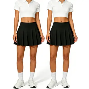 2Pcs Women's High Waisted Pleated Tennis Skirts with Pockets Inner Shorts Lightweight Athletic Golf Skorts for Women summerwins
