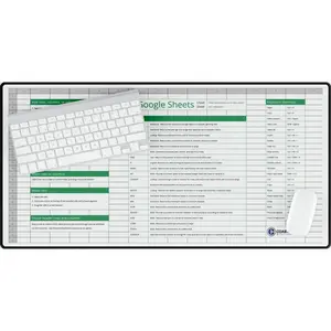 Google Sheets Shortcut Desk Pad for Productivity - Large Workspace Mat