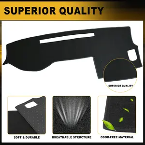 Motorbymotor Dash Cover Mat Custom Fit for Toyota Tacoma 2005-2015 Custom Fit Non-Slip UV Protection Dashboard Mat Sunshield Protector