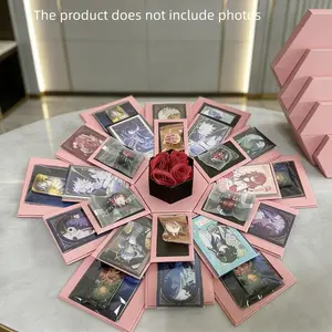 1count Five-Layer Hexagonal Photo Album Box, Ideal Gift for Wedding Anniversary, Graduation Memories, Partner/family/friends