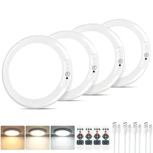 Rechargeable Ceiling Light, 3 Color Modes, Motion Sensor with Remote, Wireless Battery-Operated Magnetic LED Lights for Shower, Closet, Pantry, Shed, Hallway, Porch, Garage