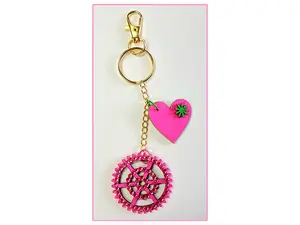 Handpainted Accessory Daisy Girls Backpack Charm Set 1 - SALE!