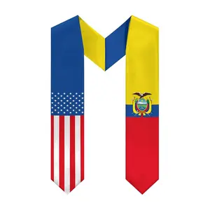 Graduation Sash, Premium Graduation Stole for International Graduates flag graduation sash