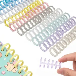 20 PCS Plastic Comb Binding Spiral Coils, Easy to Add Pages, Fit Binding Machine for Letter Size A4 B5 A5, DIY Document Notebook Binding Tools for Teacher Student Office School Use